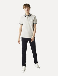 Calça Lacoste Masculina Sarja Chino Slim Fit New Classic Azul Marinho