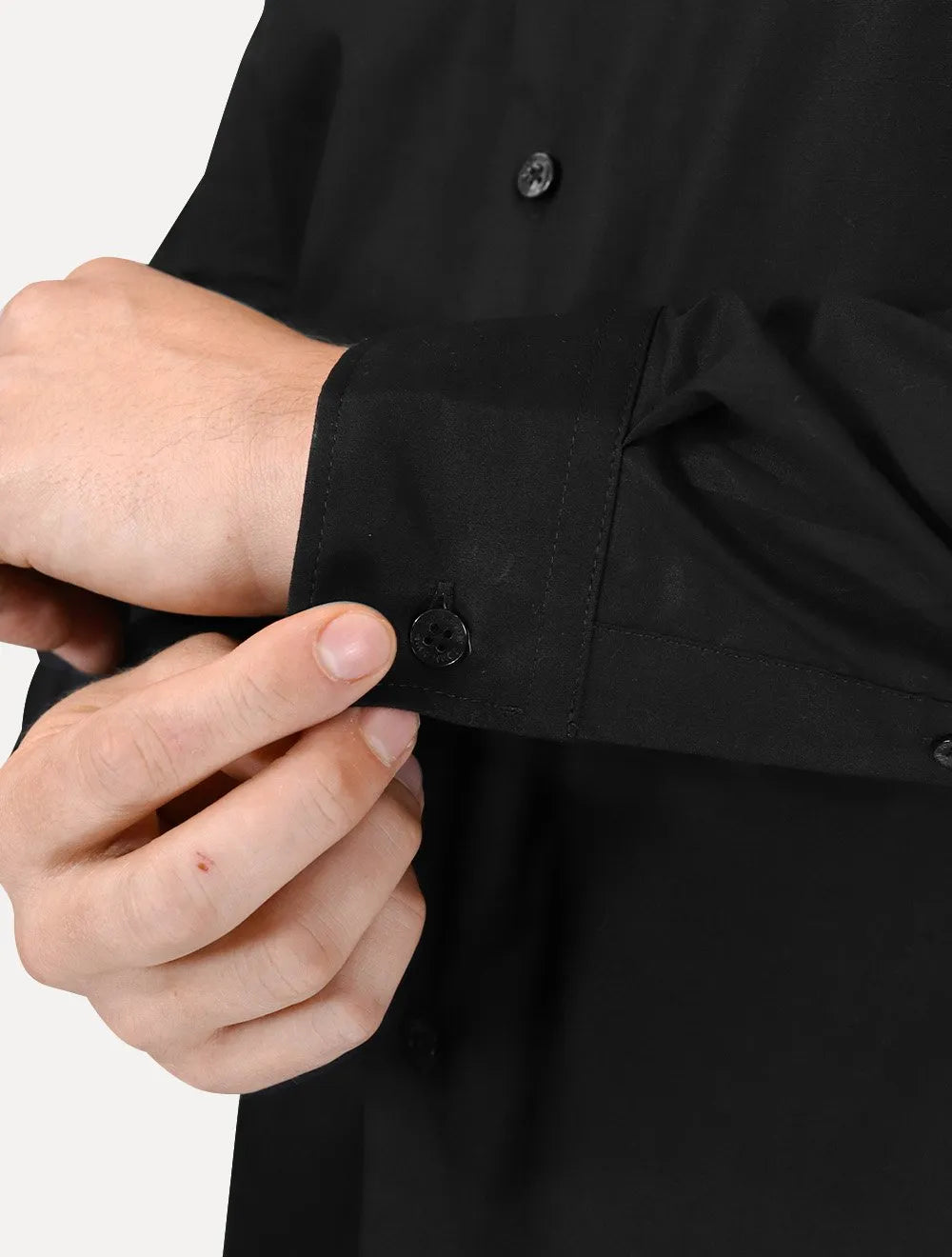 Camisa John John Masculina Regular Dark Embroidery Logo Preta