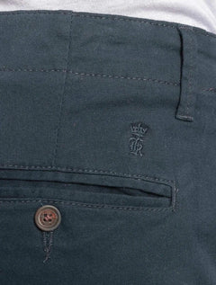 Calça Sergio K Masculina Chino Sarja Elastano Azul Marinho