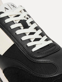 Tênis Armani Exchange Masculino Suede Sneaker Preto