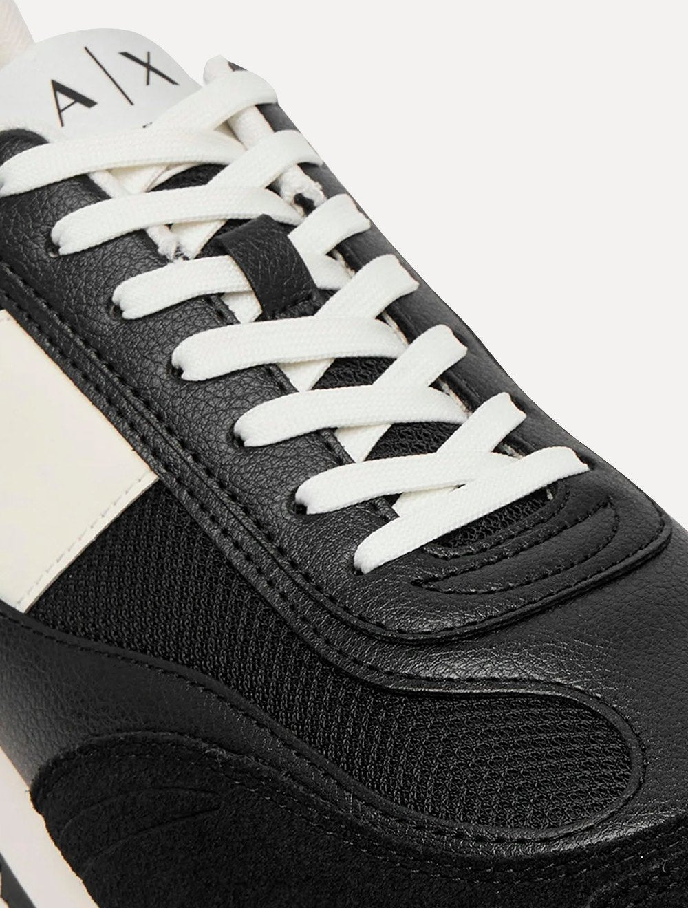 Tênis Armani Exchange Masculino Suede Sneaker Preto