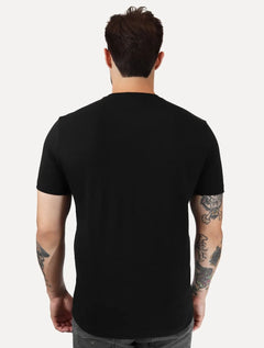 Camiseta King & Joe Masculina Good Day Logo Peito Preto