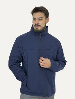 Jaqueta Ellus Masculina Nylon Paper W Hood Azul Marinho