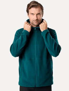 Blusa The North Face Masculina Fleece Glacier Full Zip Com Capuz TNF Azul Petróleo