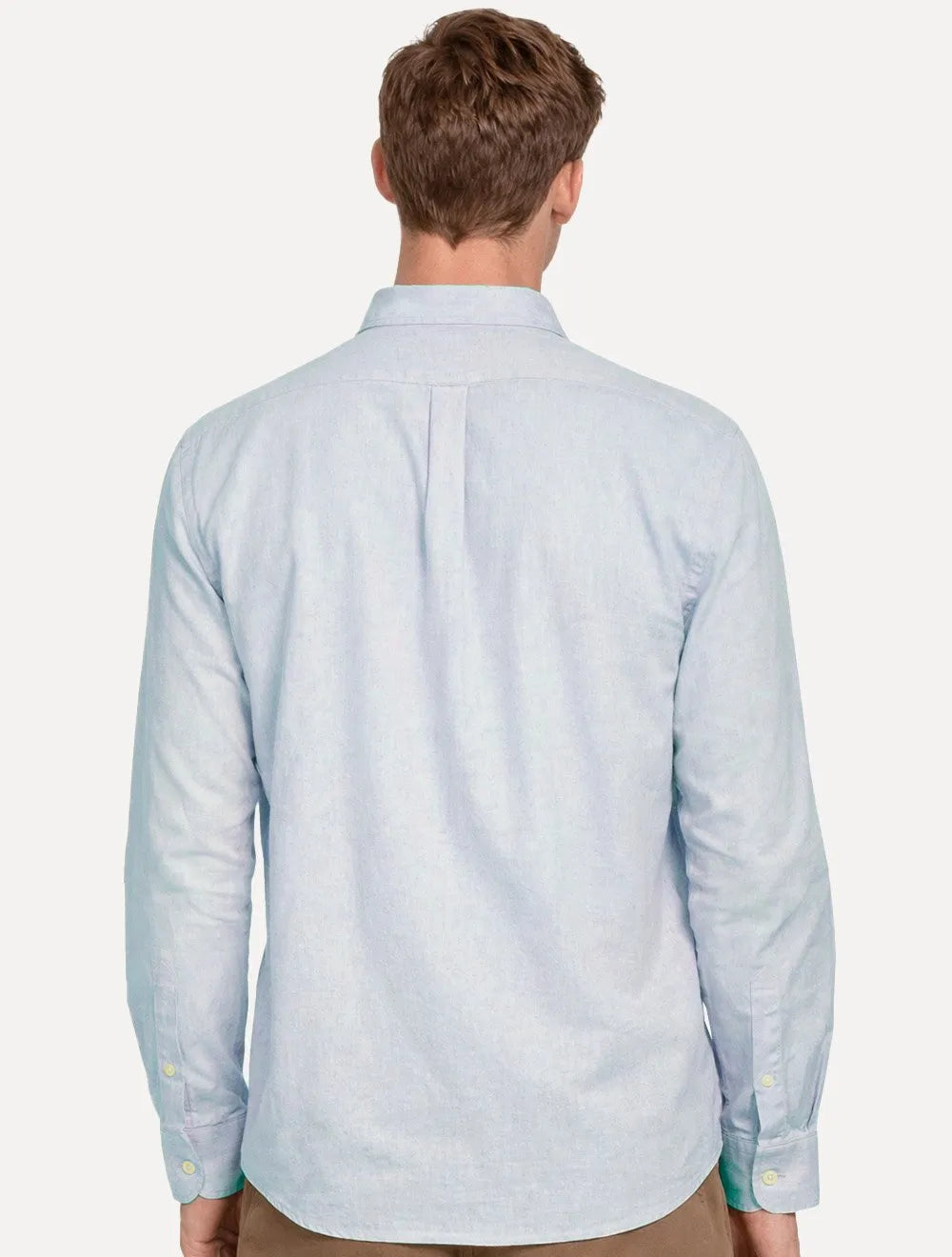 Camisa Aramis Masculina Regular Algodão Lotte Pocket Azul Médio