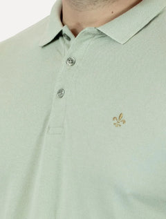 Polo Dudalina Piquet Essentials Cotton Basica Modal Verde Sálvia