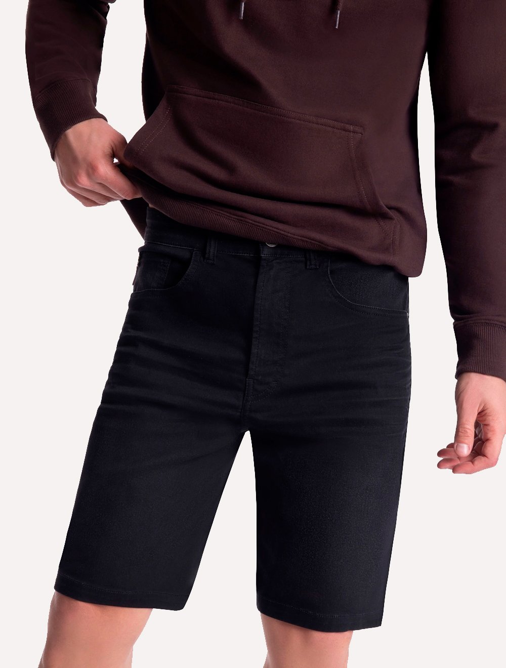 Bermuda Ellus Jeans Masculina Storm Elastic II Long Et. Zetex Preta