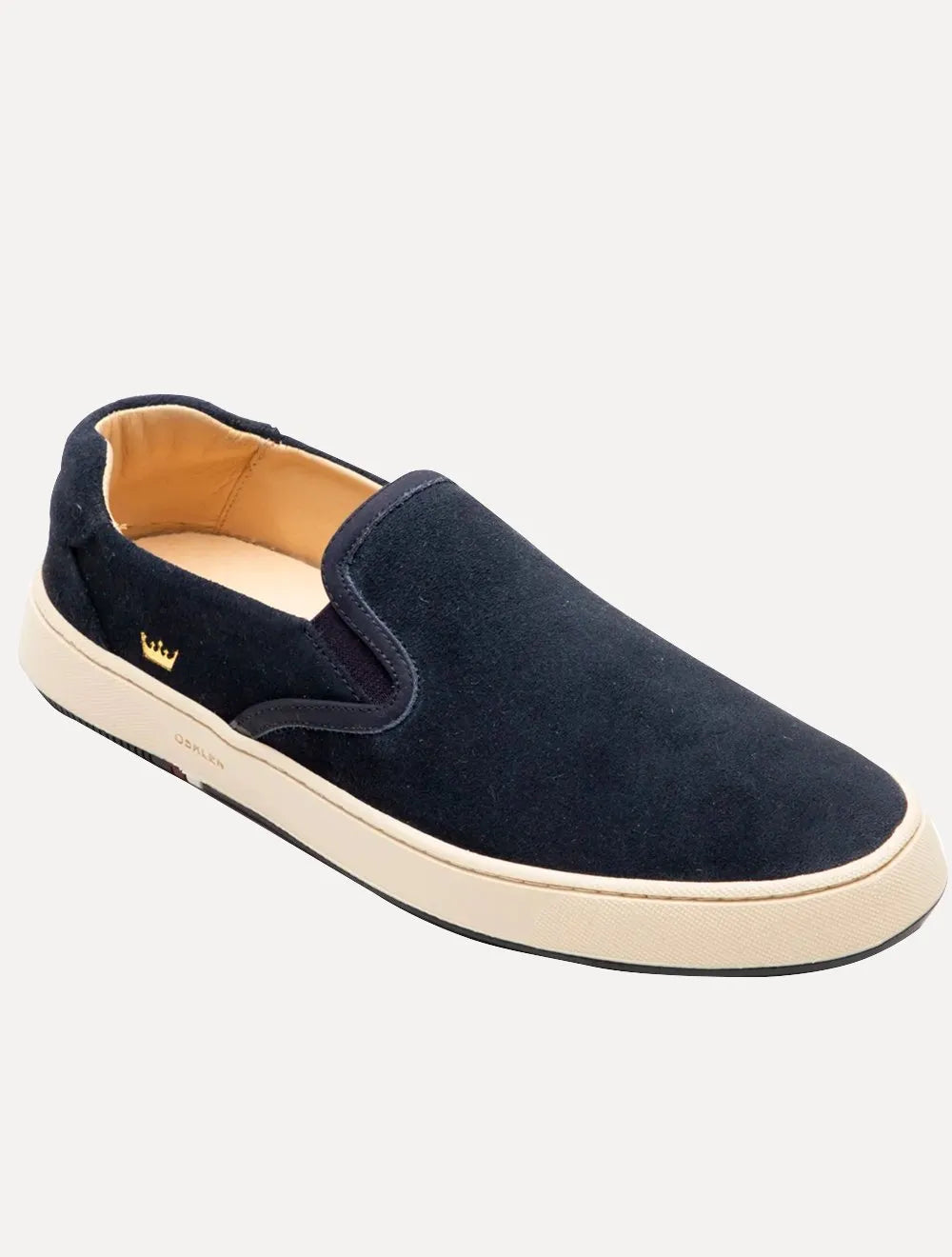 Tênis Osklen Masculino Slip on Bossanova Camurça Azul Marinho