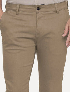 Calça King & Joe Sarja Masculina Slim Cáqui