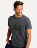 Camiseta Reserva Masculina Carimbo Gaze Stoned Chumbo