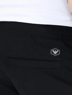 Calça Moletom Empório Armani Masculina Jogger Pocket Zip Azul Marinho