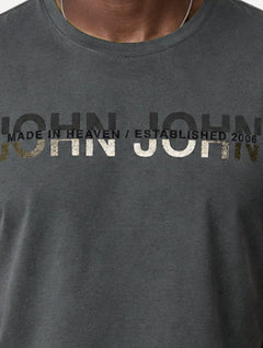 Camiseta John John Masculina Regular Fit Flow Cinza Escuro