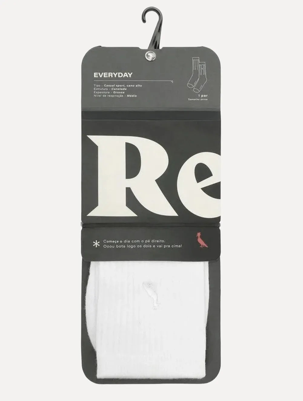 Meia Reserva Masculina Cano Alto Everyday Branca