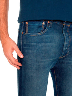 Calça Levis Jeans Masculina 511 Slim Stretch Greenish Azul Escuro