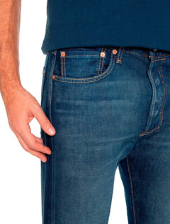 Calça Levis Jeans Masculina 511 Slim Stretch Greenish Azul Escuro