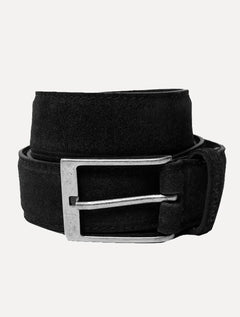 Cinto Dudalina Masculino Couro Camurça Preto