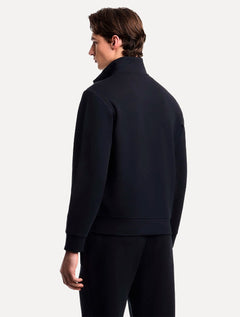 Blusa Moletom Emporio Armani Masculina Essential Full Zip Azul Marinho
