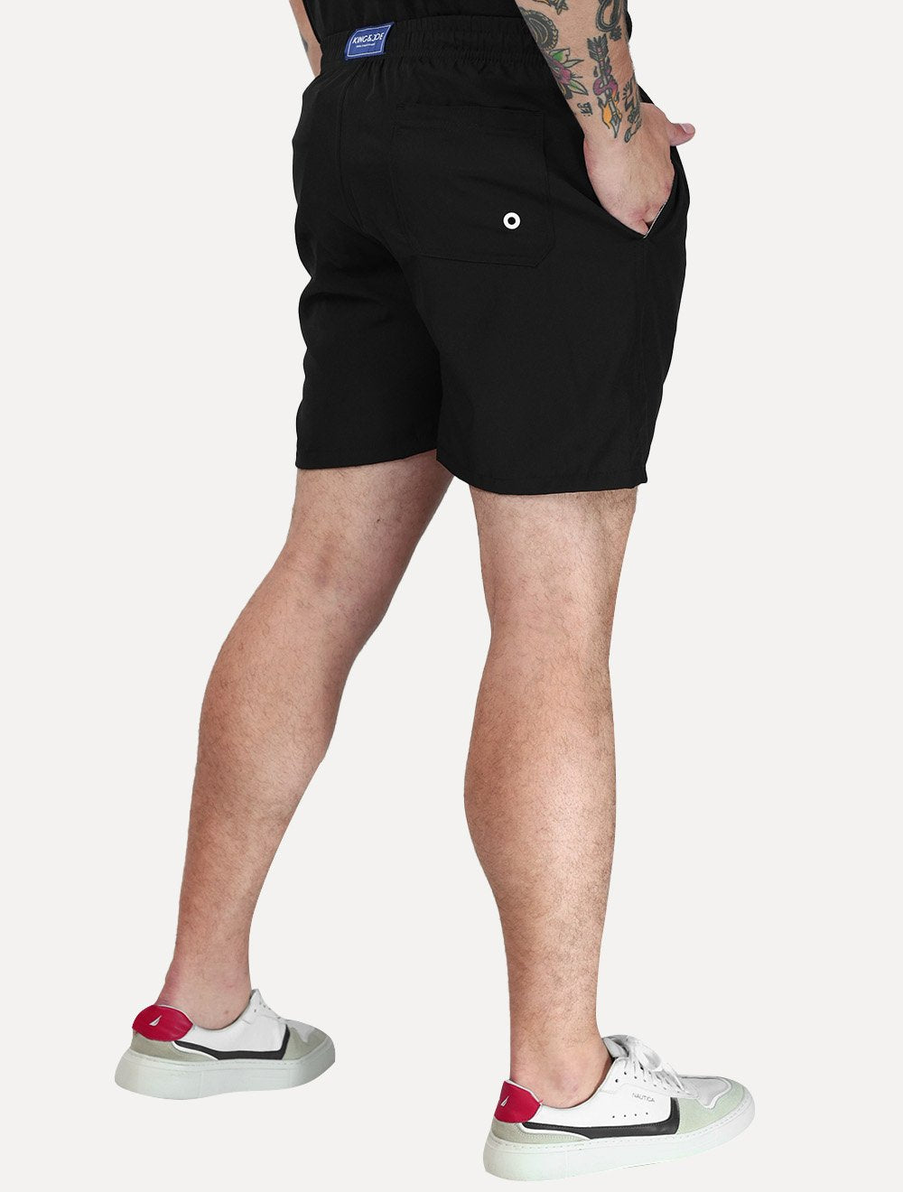 Short King & Joe Masculina Nylon Flex Colors Preto