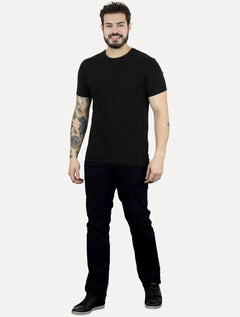 Camiseta John John Masculina Slim Clean Preta
