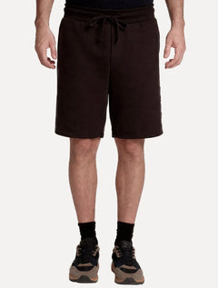 Bermuda John John Masculina Moletom Embossed Logo Marrom Escura