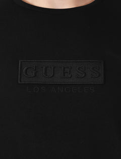 Camiseta Guess Masculina Los Angeles Embroidery Logo Preto