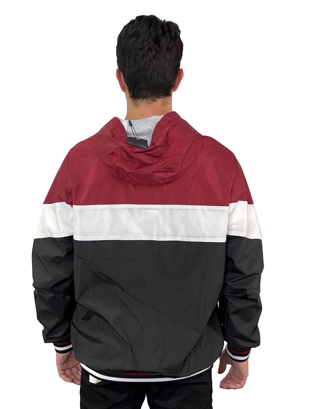 Jaqueta Aeropostale Masculina Corta-Vento Lettering Colors Vermelho/ Preto