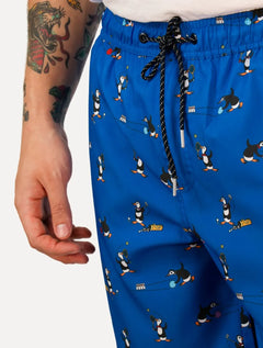 Short Original Penguin Masculino D'Água Sports Azul Royal