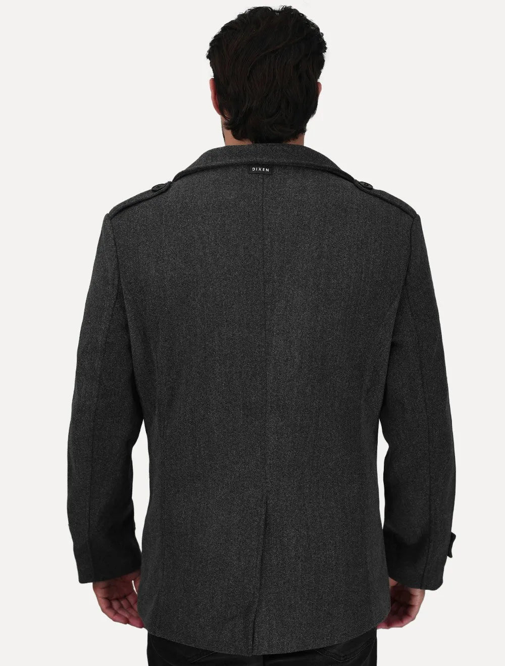 Casaco Dixen Fechamento Duplo Blazer Cinza