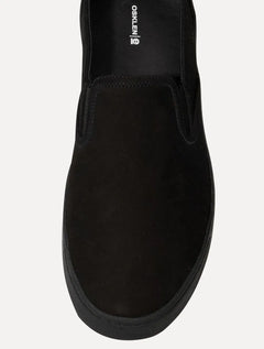 Tênis Osklen Masculino Slip On Bossanova Nobuck Monochromatic Preto