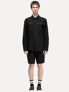 Bermuda Osklen Masculina Moletom Rustic E-Basics Preta