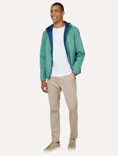 Jaqueta Dudalina Masculina Nylon Hoodie Corta Vento Color Verde Médio
