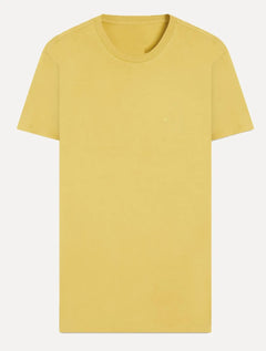 Camiseta Ellus Masculina Cotton Fine Classic Logo Mostarda