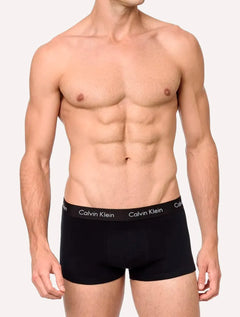 Cuecas Calvin Klein Low Rise Trunk Preta Pack 4UN