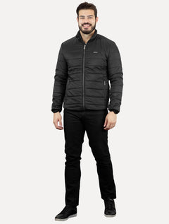 Jaqueta Colcci Masculina Matelasse Gola Alta Preta