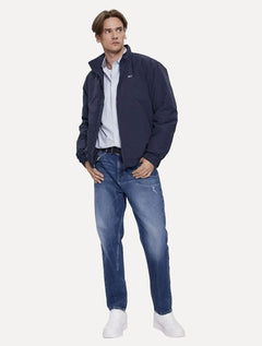 Jaqueta Tommy Jeans Masculina Essential Padded Plain Azul Marinho