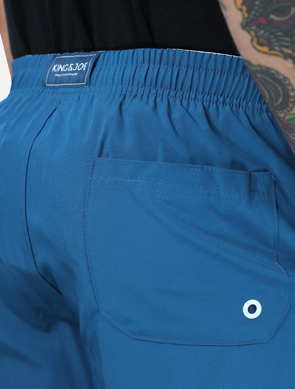 Short King & Joe Masculina Nylon Flex Colors Azul