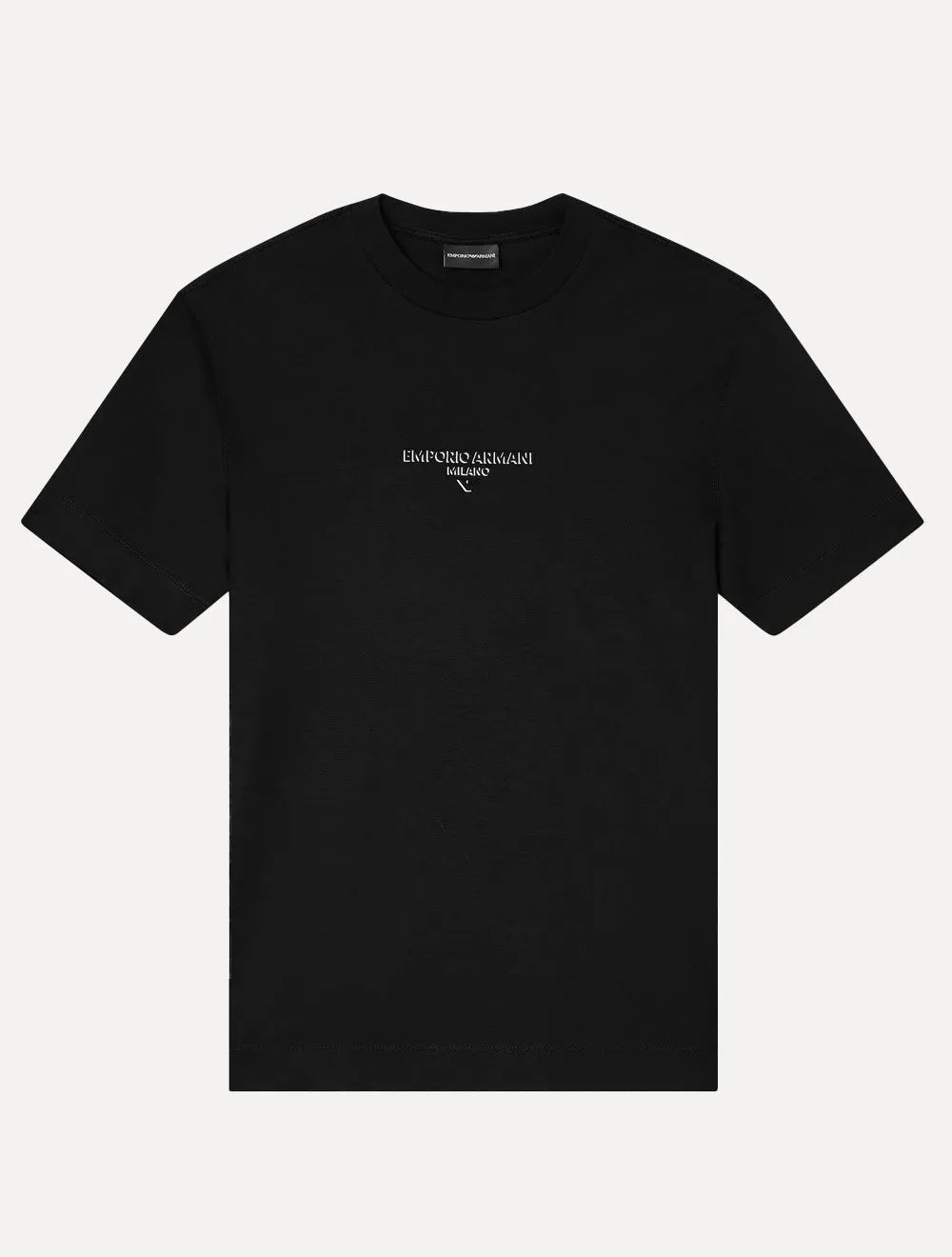 Camiseta Empório Armani Masculina Jersey Logo Chest Preta