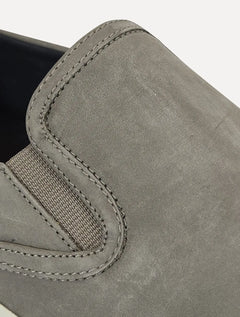 Tênis Osklen Masculino Slip On Iate Bossanova Oil Grafite
