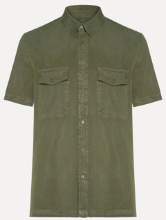 Camisa Osklen Masculina Used Utility Verde Militar
