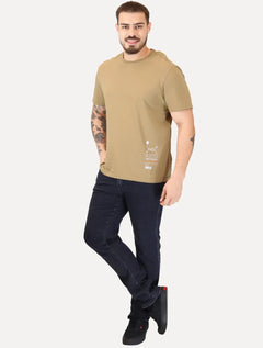 Camiseta Von der Volke Masculina Origineel Side Bottom Code Caqui