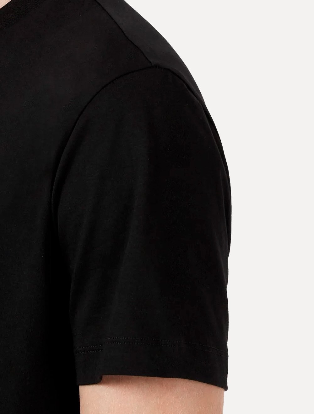 Camiseta Emporio Armani Masculina Essential Pima Big Logo Preta