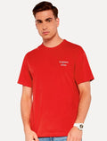 Camiseta Tommy Jeans Masculina Regular Corp Chest Vermelha