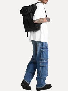 Mochila John John Masculina Backpack Phillip Preta