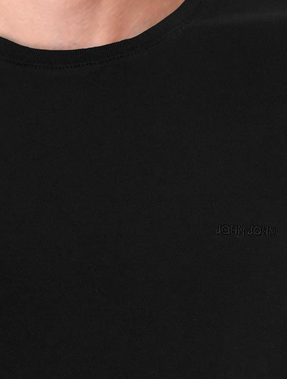 Camiseta John John Masculina Slim Fit Soft Preta