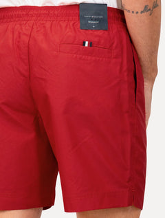 Short Tommy Hilfiger Long Drawstring Embroidered Circle Vermelho