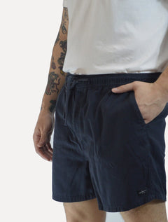 Short Calvin Klein Jeans Color Cós Elástico Azul Escuro