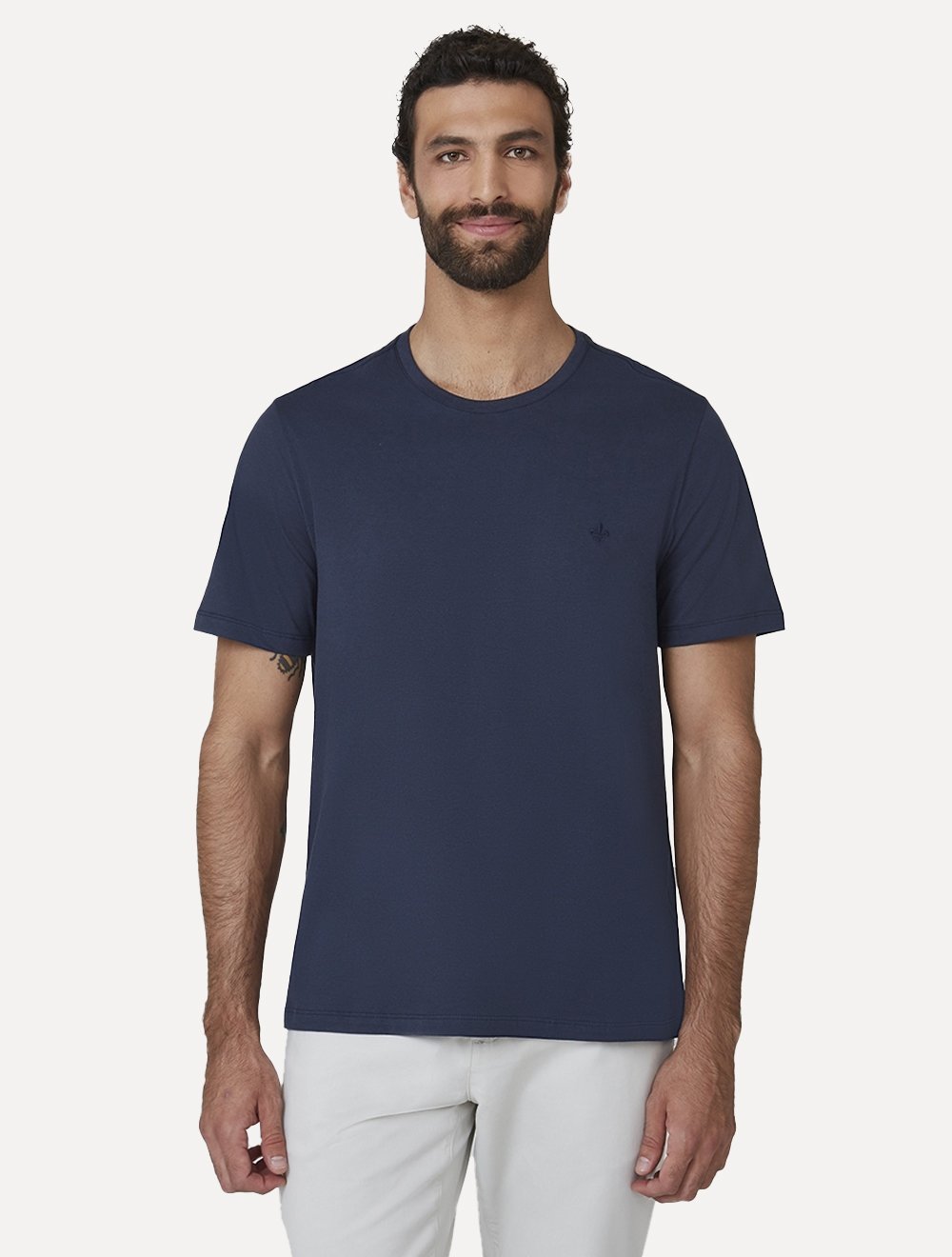 Camiseta Dudalina Regular Essential Icon Azul Marinho
