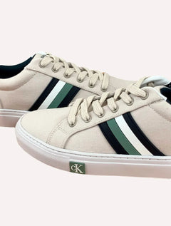 Tênis Calvin Klein Jeans Masculino Lona Rubber Off-White