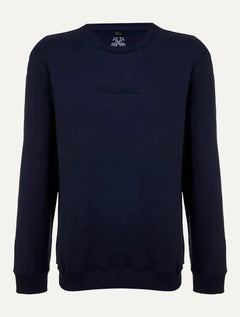 Moletom John John Masculino Embossed Logo Azul Marinho