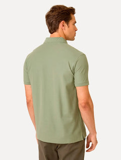 Polo Dudalina Piquet Essentials Básica Cotton Verde Claro